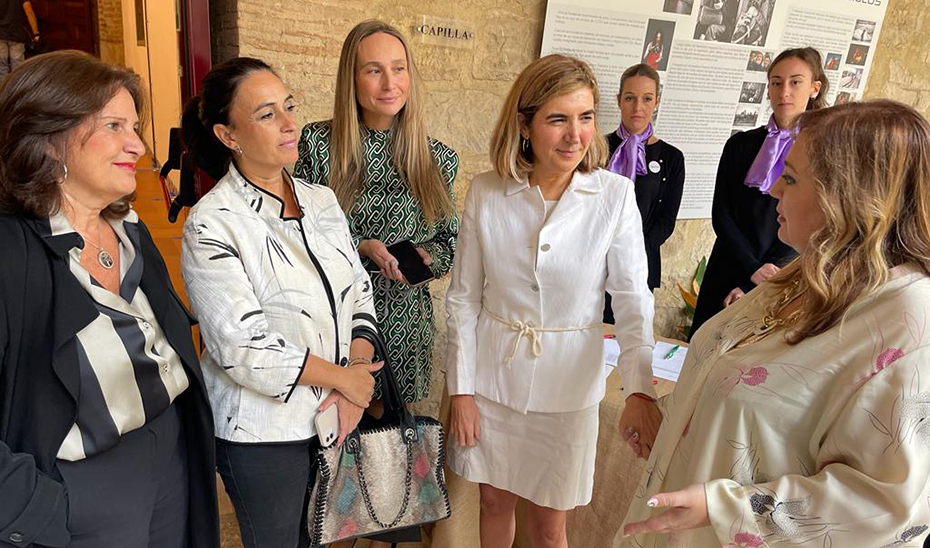 Rocío Blanco, a su llegada al congreso Leaders Women Jaén, donde ha participado con la ponencia \u0027Mujer y empleo\u0027.